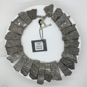 Sterling Silver Titanium Treated Quartz Necklace